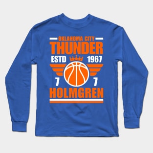 Oklahoma City Holmgren 7 Basketball Retro Long Sleeve T-Shirt